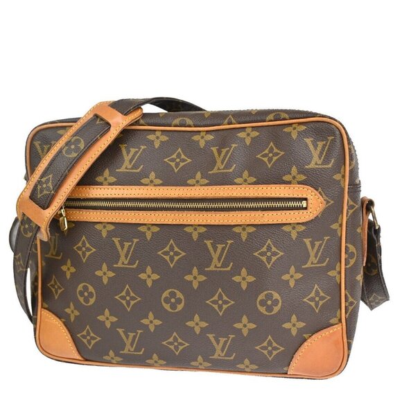LOUIS VUITTON Potomac Shoulder Bag Monogram Leather Brown - Picture 1 of 16